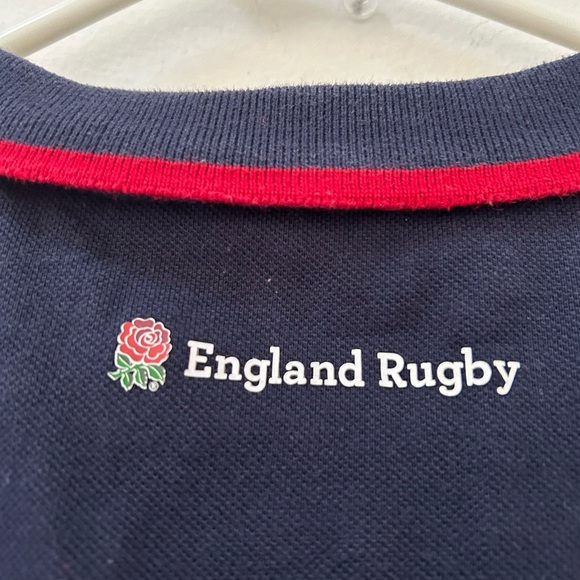 Official RFU England Rugby Core Men's Polo Shirt, Embroidered Badge Size Small - Picture 8 of 10